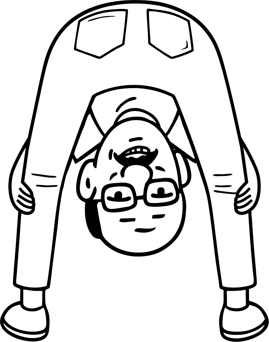 Ben, bending over